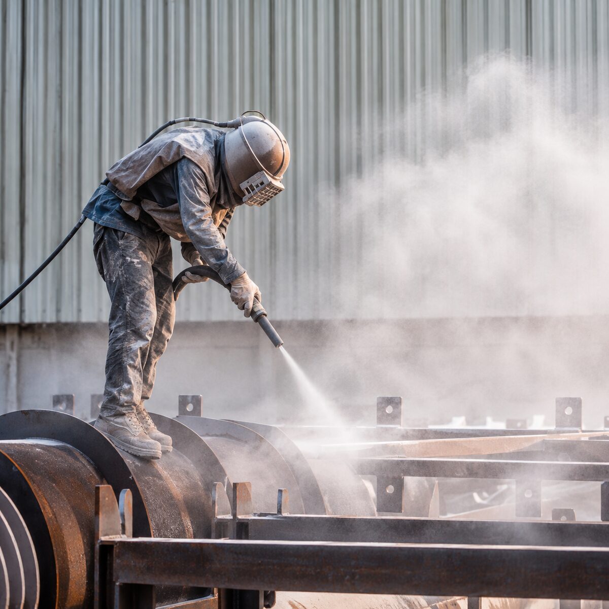 Sandblasting Services — on site sandblasting surface preparation